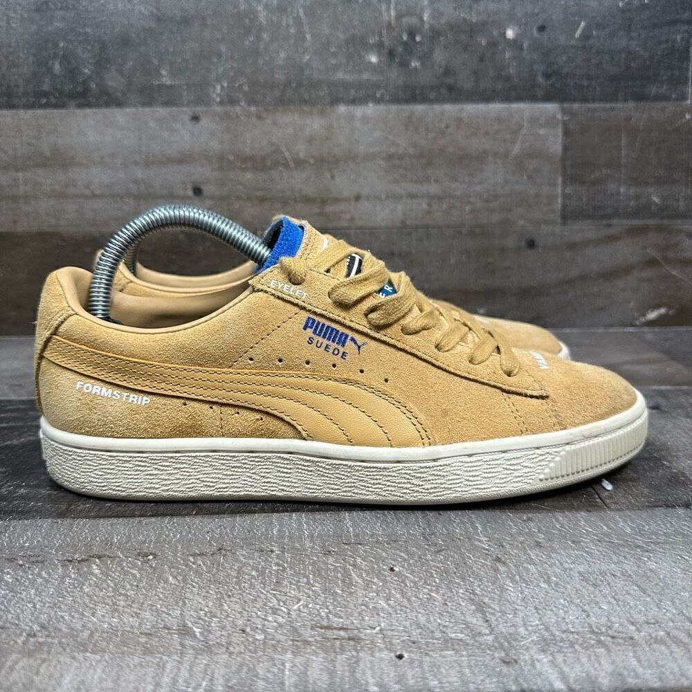 Puma Womens Size 6.5 Ader Error Low Sneakers Yellow Taffy Suede Lace Up Trainers